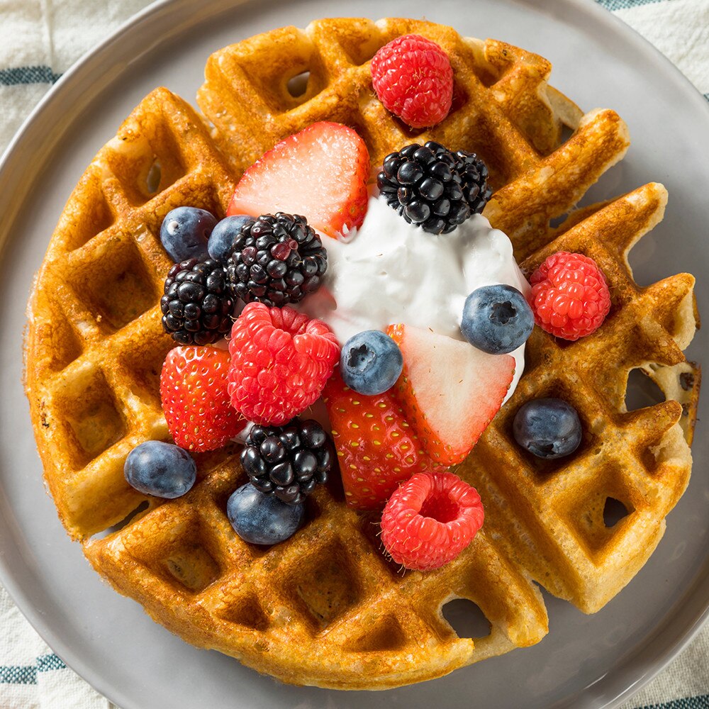 Krampouz 90 Degree Waffle Maker - Round Belgian